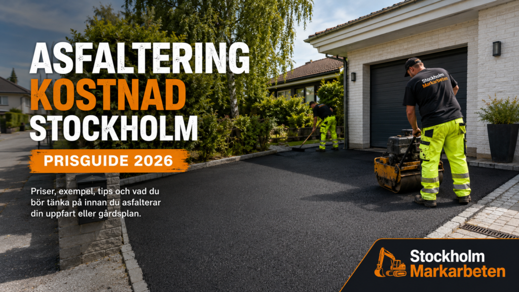 Asfaltering kostnad Stockholm – prisguide 2026